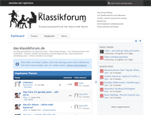 Tablet Screenshot of das-klassikforum.de